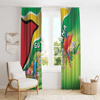 Guyana Republic Day Window Curtain Happy Mashramani Flag Style
