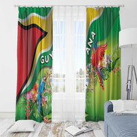 Guyana Republic Day Window Curtain Happy Mashramani Flag Style