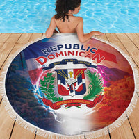 Dominican Republic Beach Blanket Happy Independence Day
