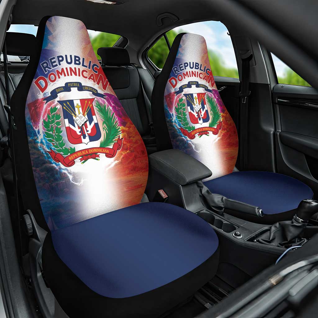 Dominican Republic Car Seat Cover Happy Independence Day