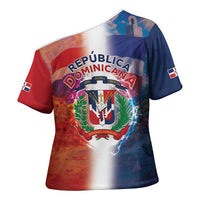 Dominican Republic Cross Shoulder Shirt Happy Independence Day