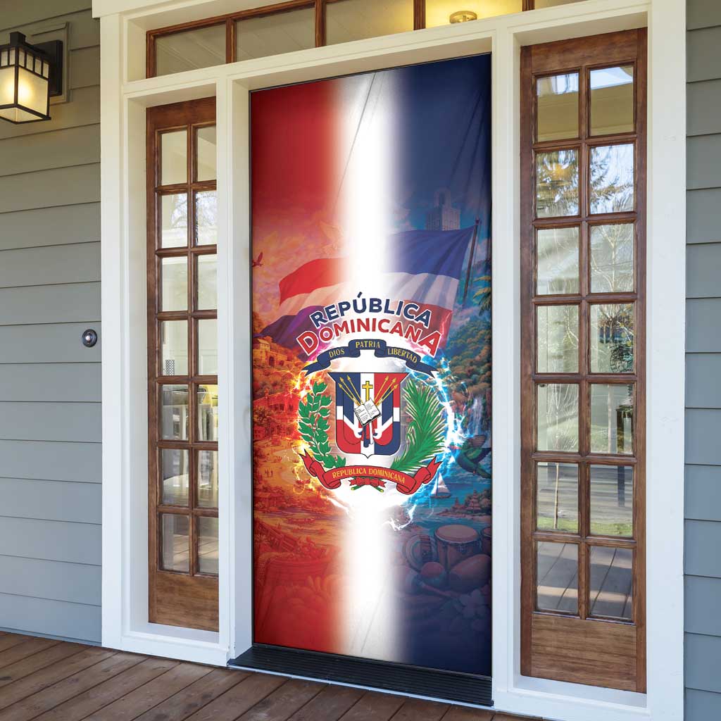 Dominican Republic Door Cover Happy Independence Day