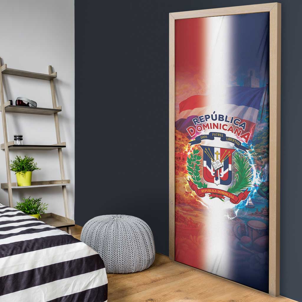 Dominican Republic Door Cover Happy Independence Day