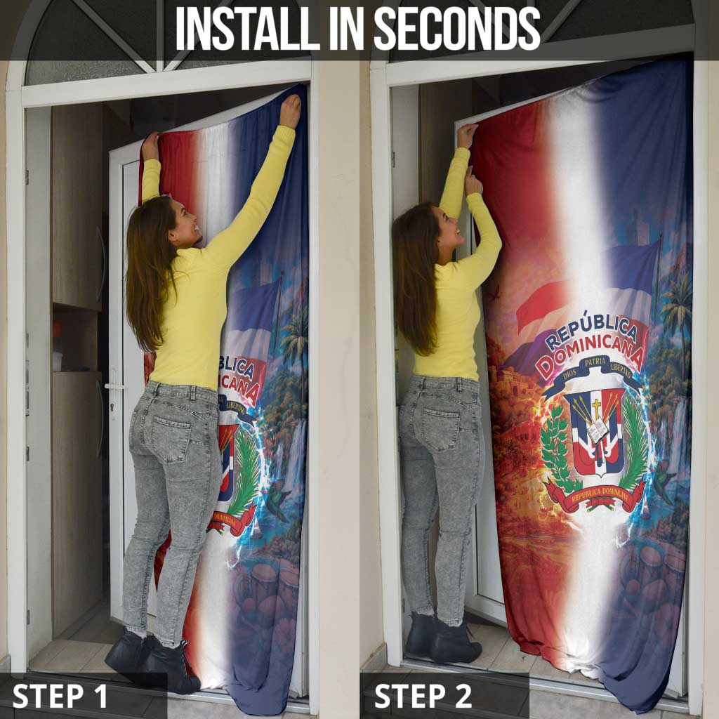 Dominican Republic Door Cover Happy Independence Day