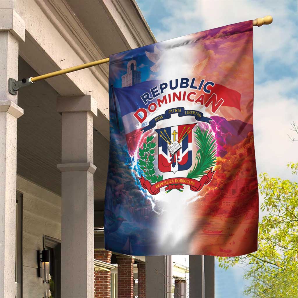 Dominican Republic Garden Flag Happy Independence Day