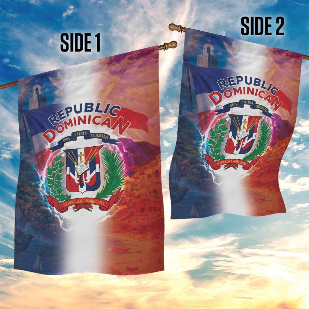Dominican Republic Garden Flag Happy Independence Day