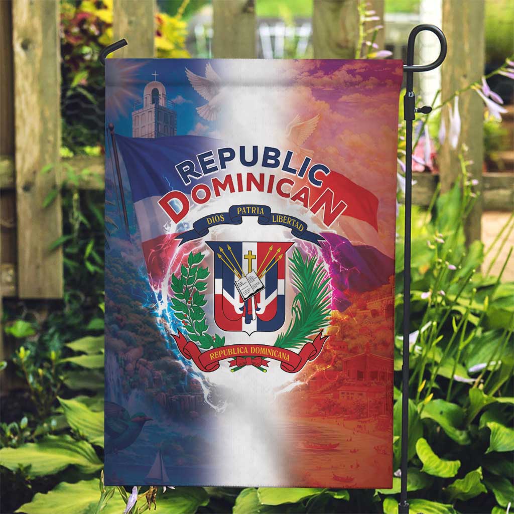 Dominican Republic Garden Flag Happy Independence Day