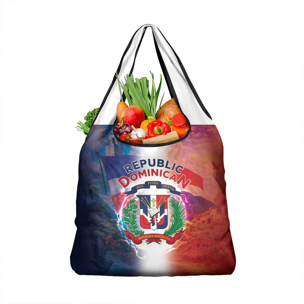 Dominican Republic Grocery Bag Happy Independence Day