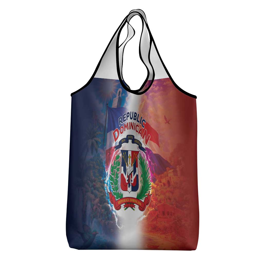 Dominican Republic Grocery Bag Happy Independence Day