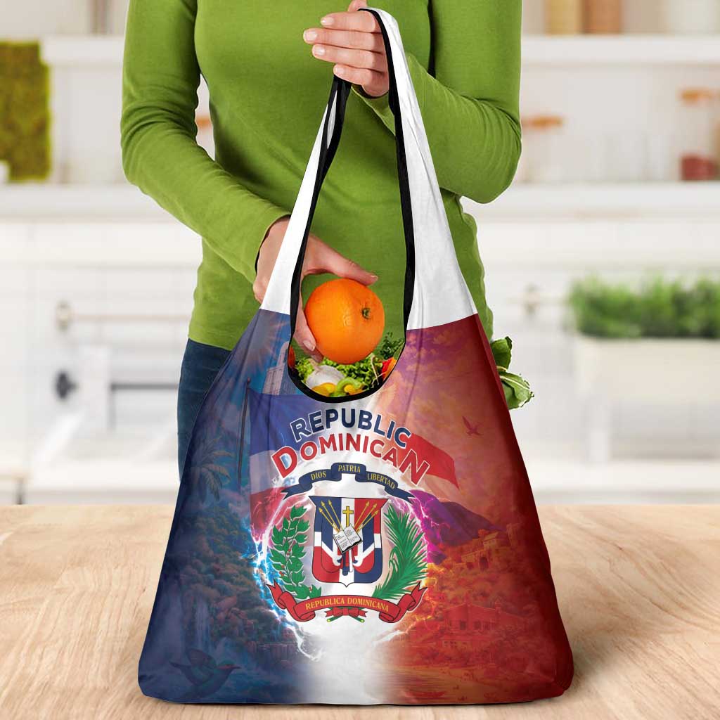 Dominican Republic Grocery Bag Happy Independence Day