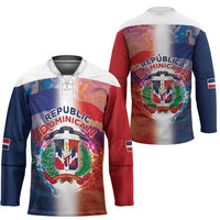 Dominican Republic Hockey Jersey Happy Independence Day