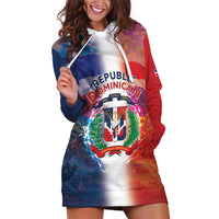 Dominican Republic Hoodie Dress Happy Independence Day