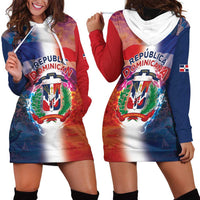 Dominican Republic Hoodie Dress Happy Independence Day