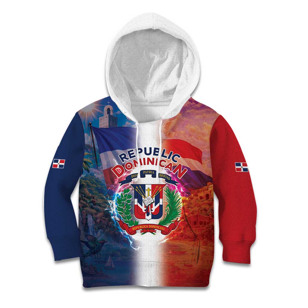Dominican Republic Kid Hoodie Happy Independence Day