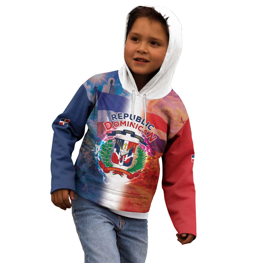 Dominican Republic Kid Hoodie Happy Independence Day