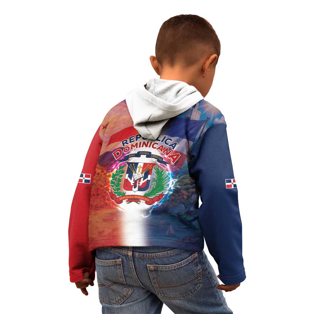 Dominican Republic Kid Hoodie Happy Independence Day