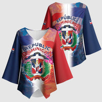 Dominican Republic Kimono Sleeve Blouse Happy Independence Day