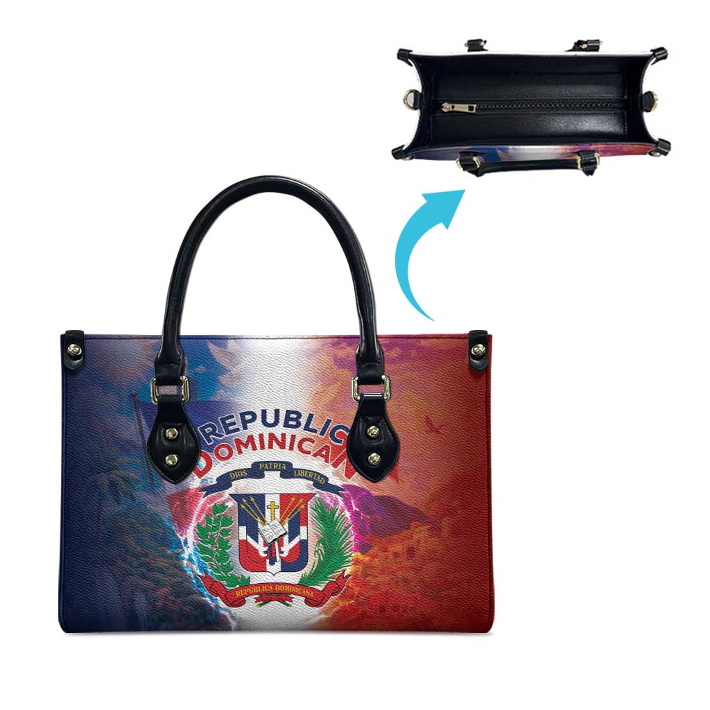 Dominican Republic Leather Bag Happy Independence Day