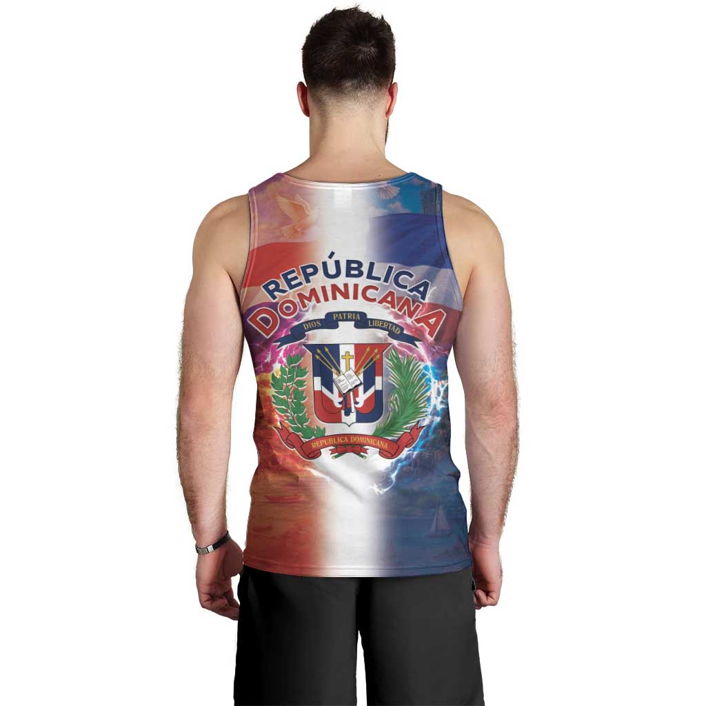 Dominican Republic Men Tank Top Happy Independence Day