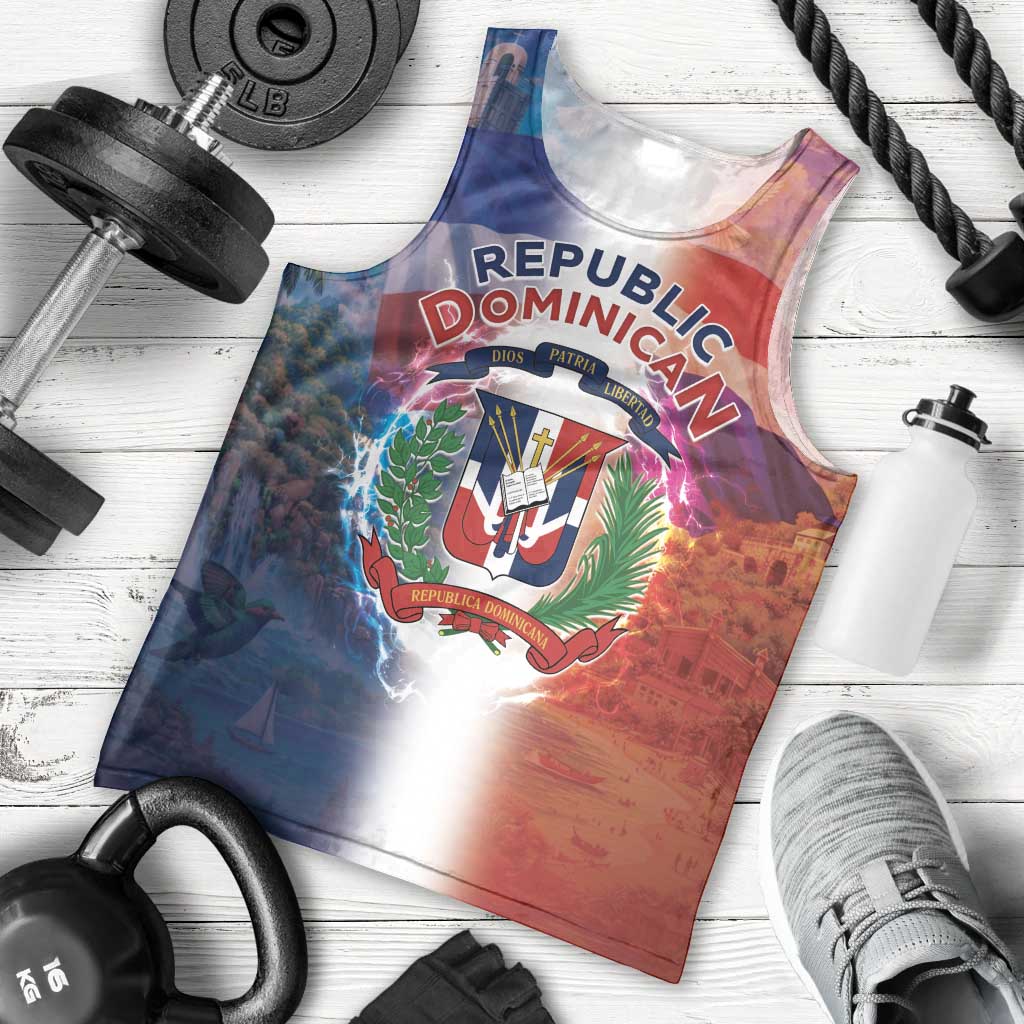 Dominican Republic Men Tank Top Happy Independence Day