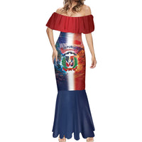 Dominican Republic Mermaid Dress Happy Independence Day