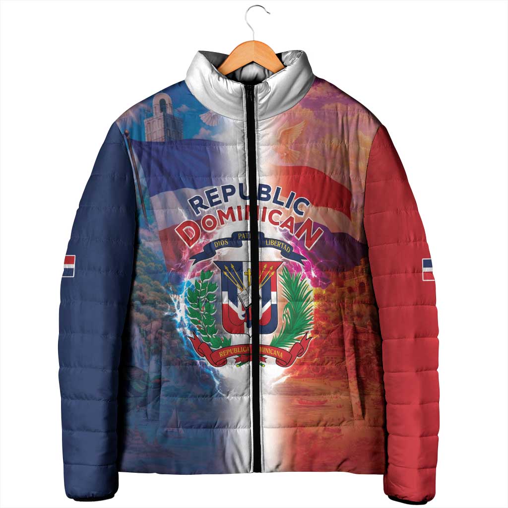 Dominican Republic Padded Jacket Happy Independence Day