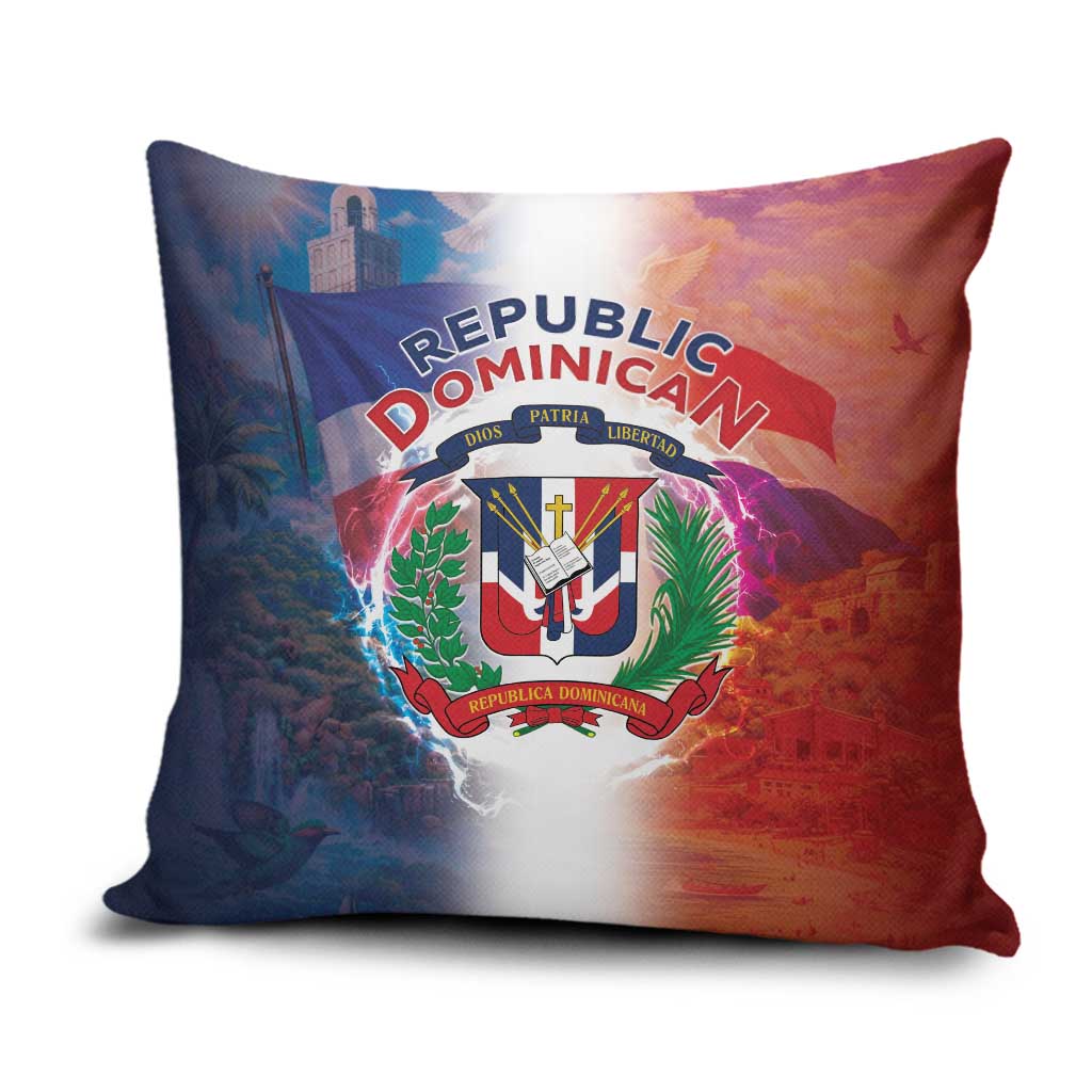 Dominican Republic Pillow Cover Happy Independence Day