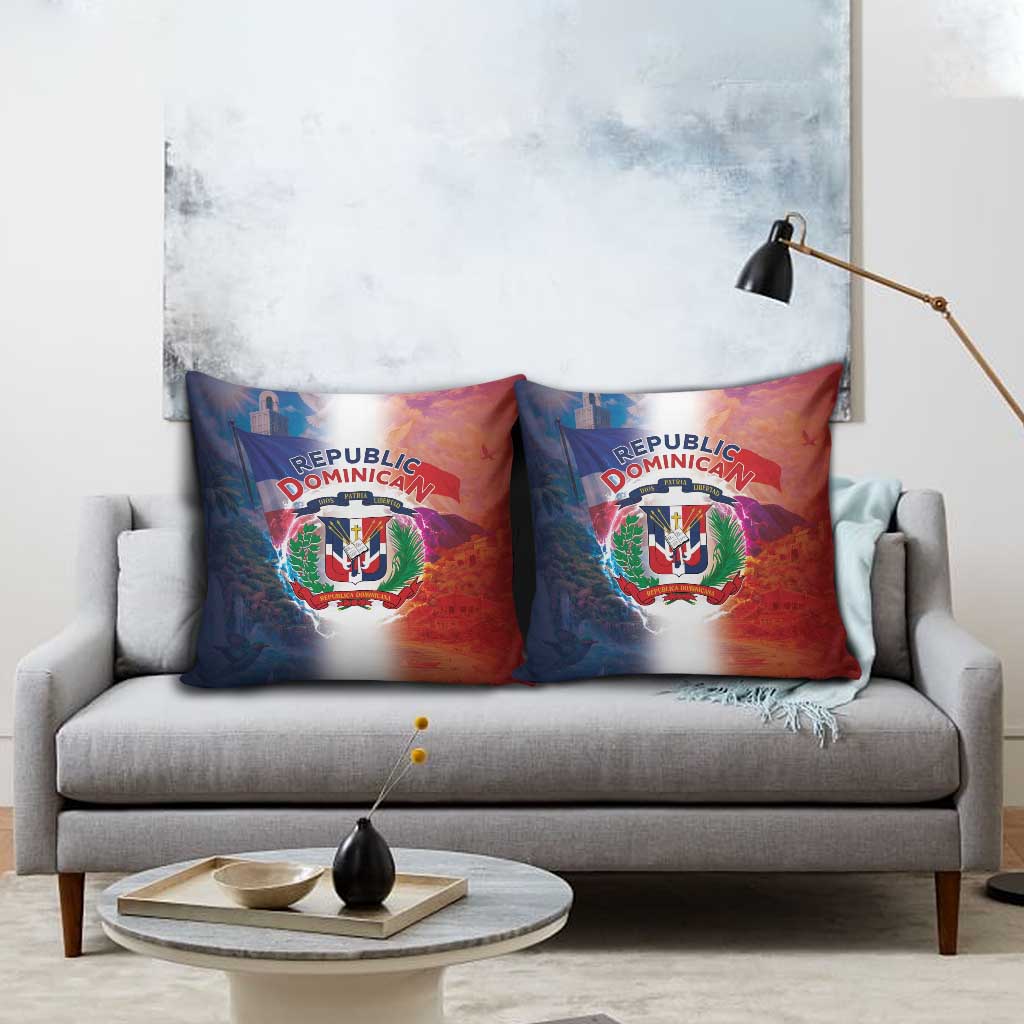 Dominican Republic Pillow Cover Happy Independence Day