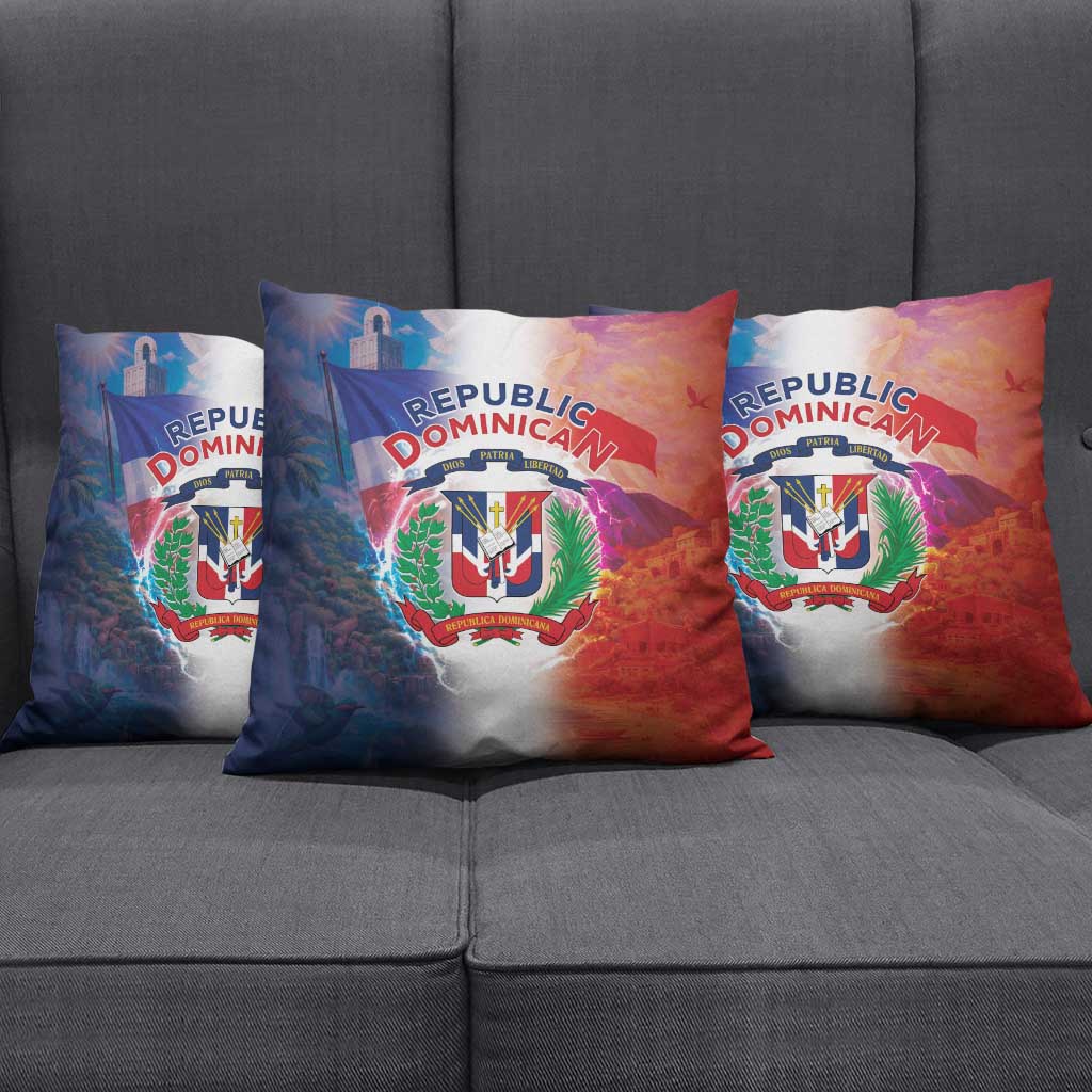 Dominican Republic Pillow Cover Happy Independence Day