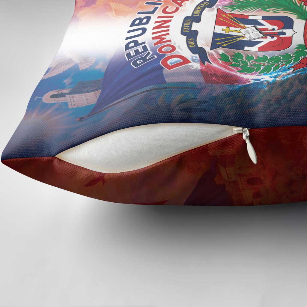 Dominican Republic Pillow Cover Happy Independence Day