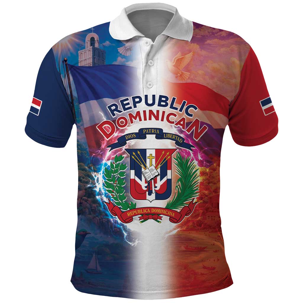 Dominican Republic Polo Shirt Happy Independence Day