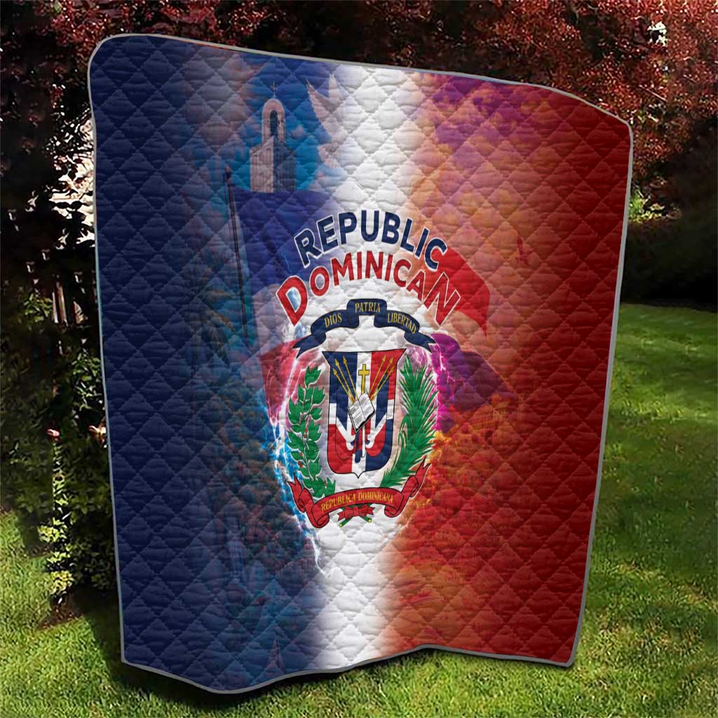 Dominican Republic Quilt Happy Independence Day