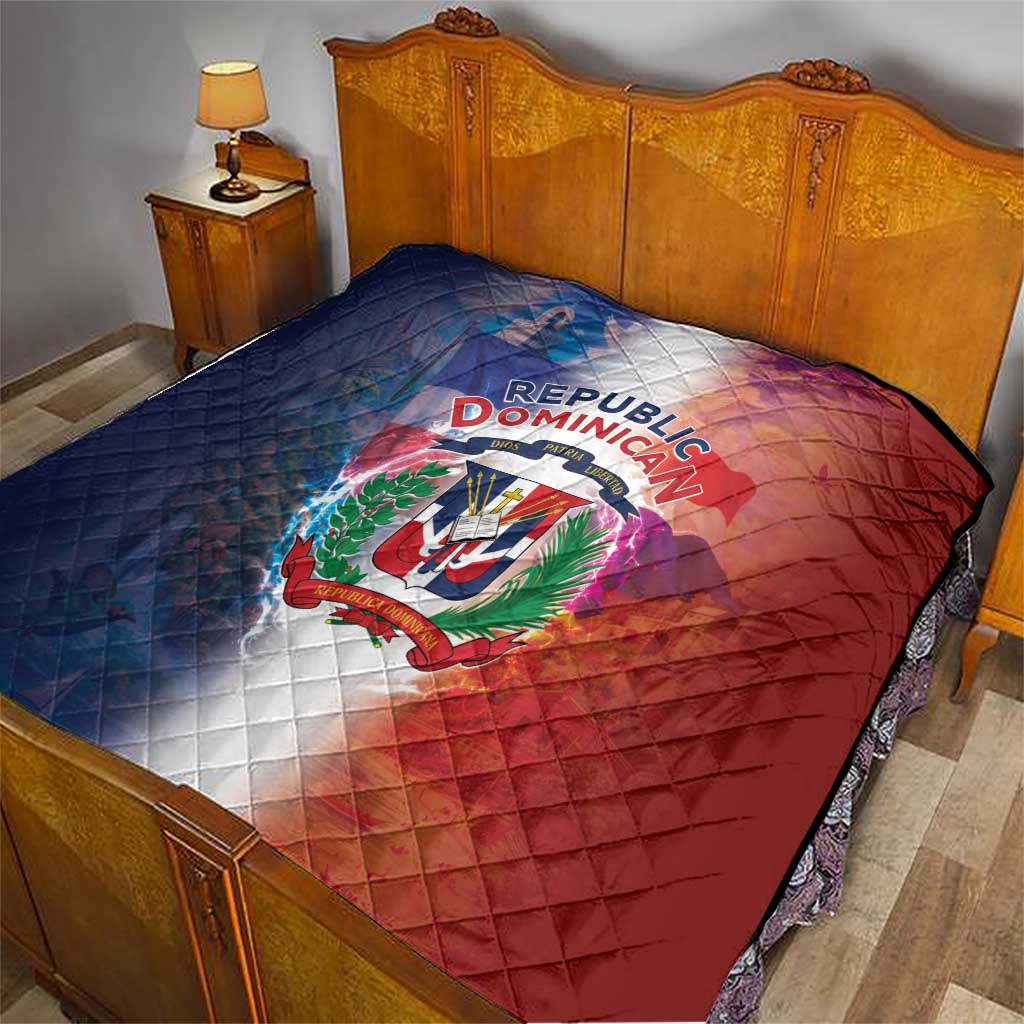 Dominican Republic Quilt Happy Independence Day