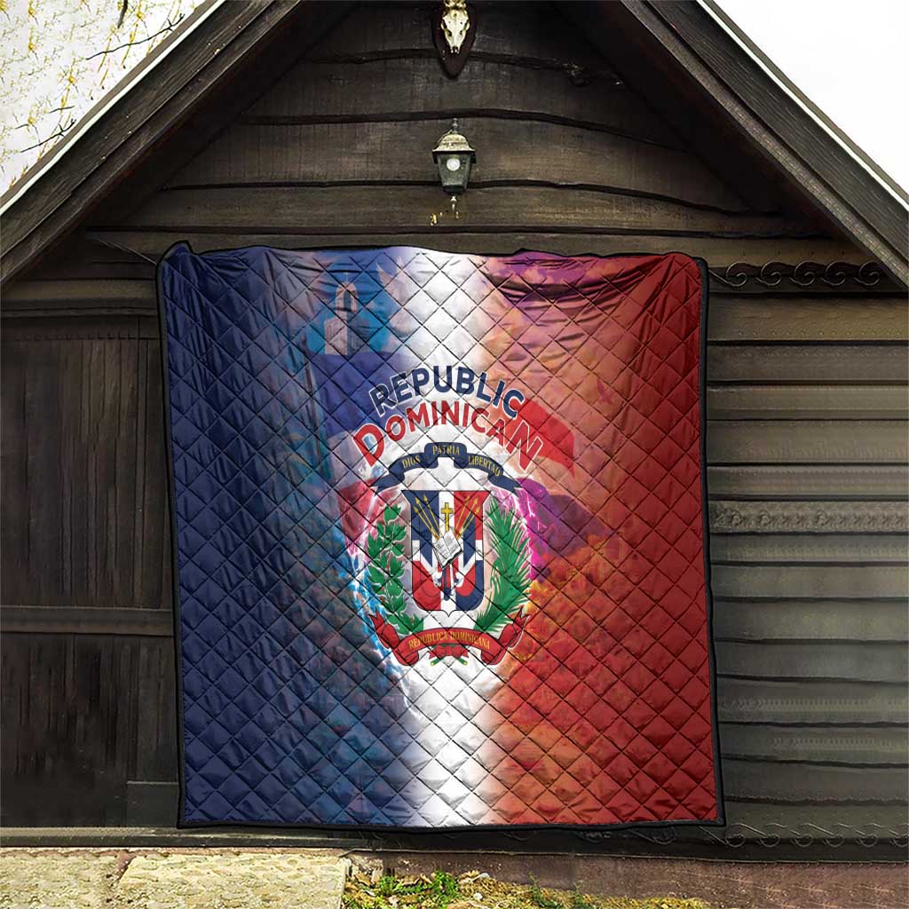 Dominican Republic Quilt Happy Independence Day