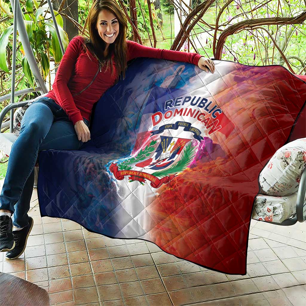Dominican Republic Quilt Happy Independence Day