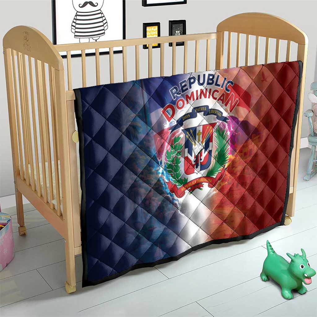 Dominican Republic Quilt Happy Independence Day