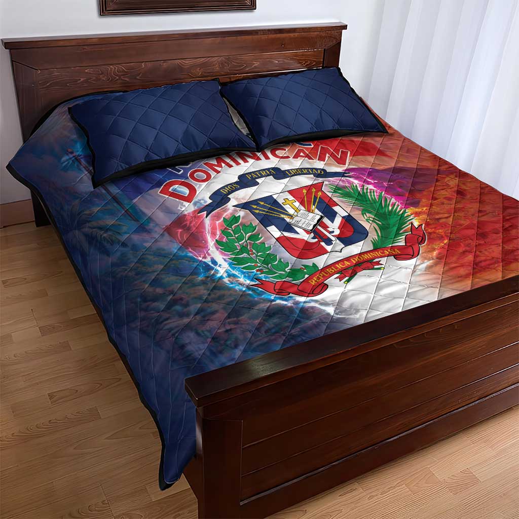 Dominican Republic Quilt Bed Set Happy Independence Day