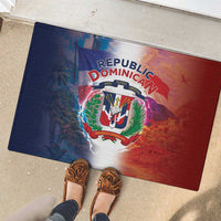Dominican Republic Rubber Doormat Happy Independence Day