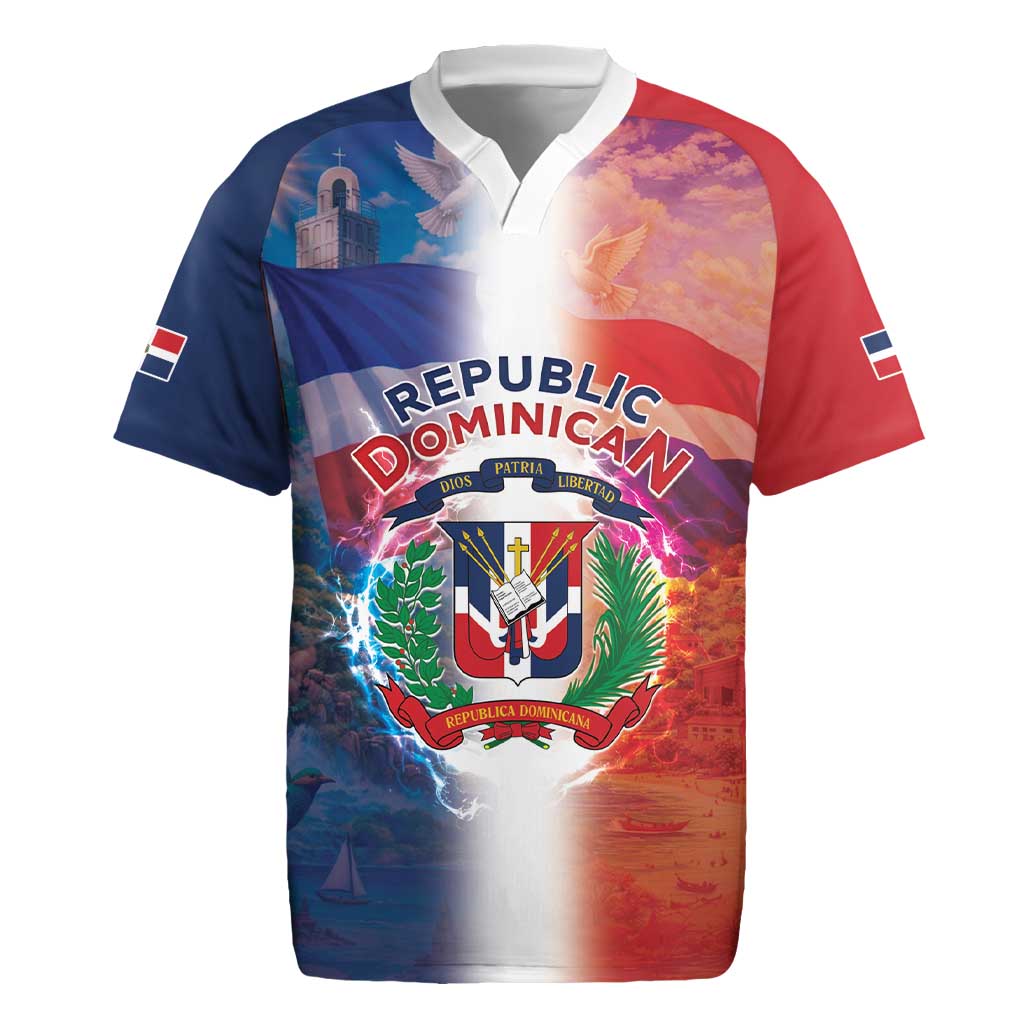 Dominican Republic Rugby Jersey Happy Independence Day