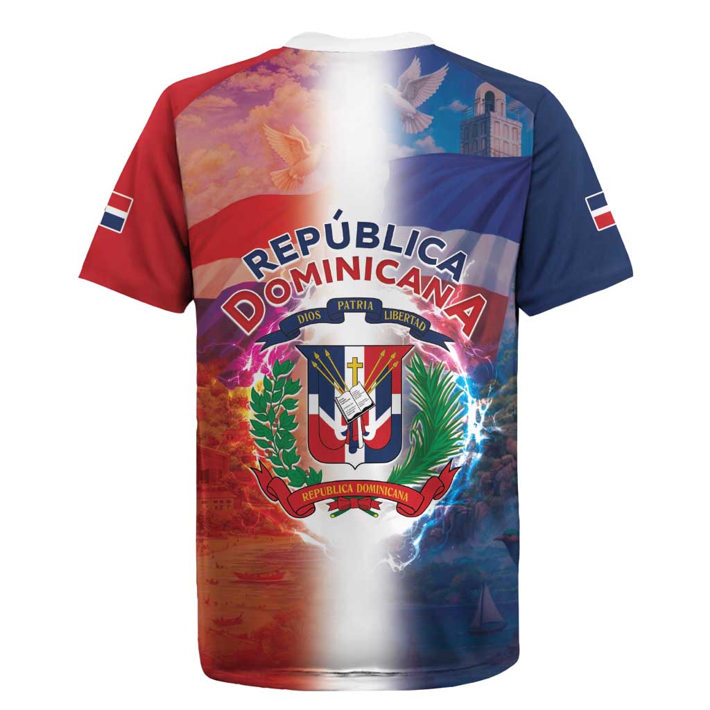Dominican Republic Rugby Jersey Happy Independence Day