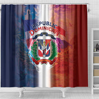 Dominican Republic Shower Curtain Happy Independence Day