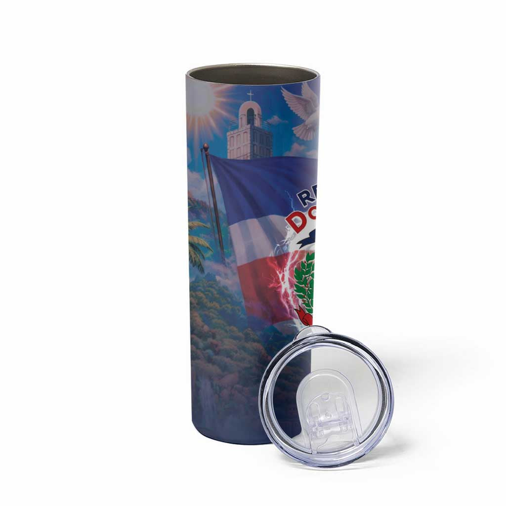 Dominican Republic Skinny Tumbler Happy Independence Day