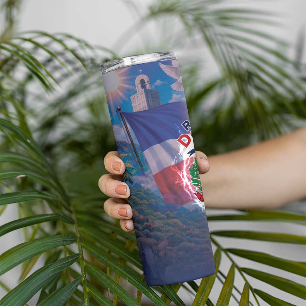 Dominican Republic Skinny Tumbler Happy Independence Day