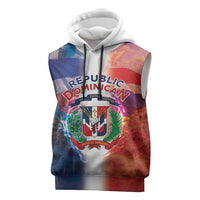 Dominican Republic Sleeveless Hoodie Happy Independence Day