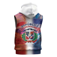 Dominican Republic Sleeveless Hoodie Happy Independence Day
