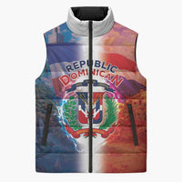 Dominican Republic Sleeveless Puffer Jacket Happy Independence Day
