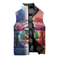 Dominican Republic Sleeveless Puffer Jacket Happy Independence Day