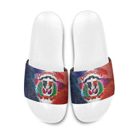Dominican Republic Slide Sandals Happy Independence Day
