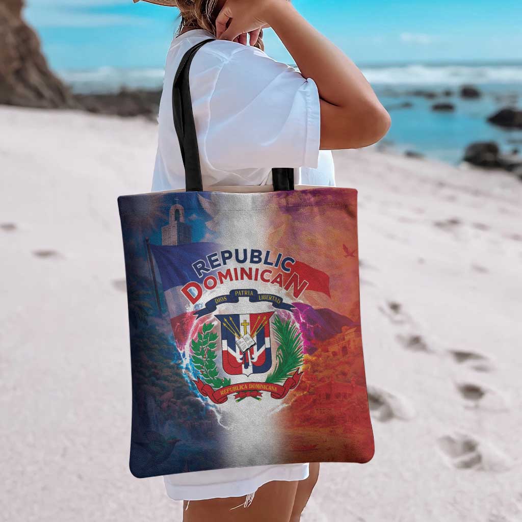Dominican Republic Tote Bag Happy Independence Day