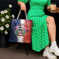 Dominican Republic Tote Bag Happy Independence Day